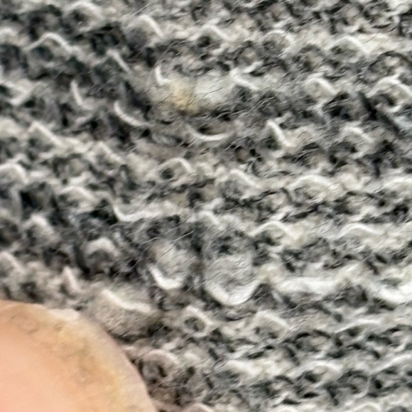 Pure J Jill Gray Cotton Mock Split Neck Pockets Retro Career dress medium MP - Picture 7 of 13